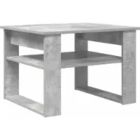 vidaXL Table basse Béton Gris 64 x 54 x 44 cm Bois composite