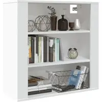 vidaXL Armoire murale Blanc 80x33x80 cm Bois d'ingénierie