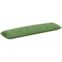 vidaXL Coussin dorsal vert clair 200 x 50 cm Tissu velours côtelé