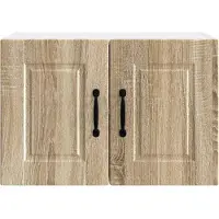 vidaXL Armoire murale PORTO, 2 pièces, bois imitation chêne Sonoma