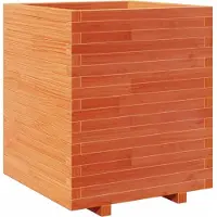 vidaXL Jardinière cire marron 60x60x72,5 cm bois de pin massif