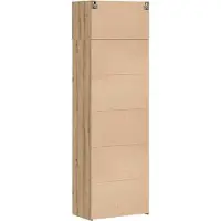 vidaXL Armoire de rangement, 3 pièces, chêne artisanal, 70 x 42,5 x 185 cm