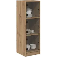 vidaXL Highboard Chêne Artisan 35 x 37 x 109 cm Matériau dérivé du bois