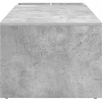 vidaXL Table basse Béton Gris 101,5 x 50 x 37 cm Bois composite