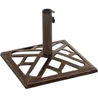 vidaXL Pied de parasol Bronzes 44x44x31 cm Fonte
