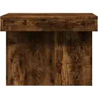 vidaXL Table basse chêne fumé 100x55x40 cm bois composite