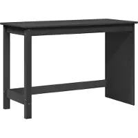 vidaXL Bureau gris 112 x 50 x 75 cm Bois massif Pin