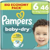 Pampers Baby-Dry Big Pack, Taille 6, 46 couches