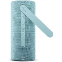 LOEWE WE. Hear 2 aqua blue, haut-parleur Bluetooth, 60W, résistant à l'eau, portable, rechargeable, 17h de batterie longue durée, pour l'extérieur et l'intérieur