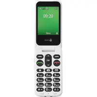 Doro Leva E22, téléphone à clapet avec grandes touches, 4G, noir et blanc