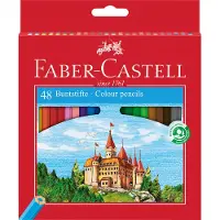 Faber-Castell Crayons de couleur - Château - 48 pièces - Multico - - UneTaille - Set de Coloriage