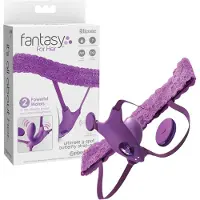 Pipedream Fantasy For Her - vibromasseur point G intégré, portable (violet)