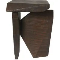 Ferm Living - Table d'appoint Silva Piece en bois de manguier foncé