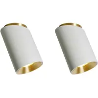 DCW éditions Tobo Pack Duo de Lampes de Plafond C85 DIAG | Duo White | White