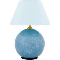 Globen Lighting Lampe de Table , IRIS, dimmable, Bleu, Salon / séjour, Verre, Vintage / rétro