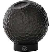 AYTM Globe Bubbles Vase avec Support Black | Ø 10