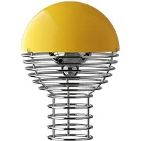 Verpan Lampe de Table , Wire, dimmable, Jaune, Salon / séjour, Acier inoxydable, Design