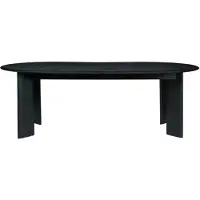 Ferm Living Bevel Table Extensible Black Oiled Beech