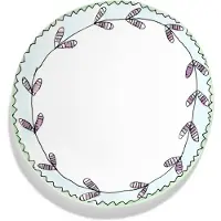 Serax Midnight Flowers Assiette Plate Blossom Milk