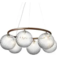 Nuura Miira 6 Circular Suspension Dark Bronze|Optic Clear