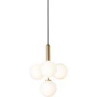 Nuura Suspension , Miira 4, dimmable, Or / laiton, Salon / séjour, Verre, Design