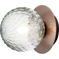 Nuura Applique Murale , Liila, dimmable, Bronze / laiton ancien, Salle de bains, Métal, Scandinave
