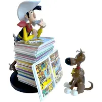 Plastoy Lucky Luke & Rantanplan Figurine multicolore Multicolore One Size