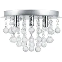 Lux.pro Plafonnier en cristal 3-flamme G9 [20cm x Ø28cm] plafonnier lustre []