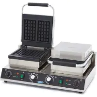 Maxima Waffle Maker 4 Pieces Brussels Waffle, Gaufrier, Noir