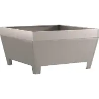 vidaXL Foyer extérieur marron 80 x 80 x 43 cm Acier résistant aux intempéries