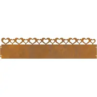vidaXL Bordures de jardin, 20 pièces, 103 x 0,05 x 22 cm, acier résistant aux intempéries