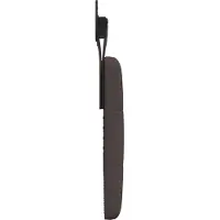 vidaXL Tête de lit suspendue en tissu marron foncé