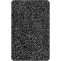 vidaXL Tapis de bain antidérapant Gris foncé 50 x 80 cm PP