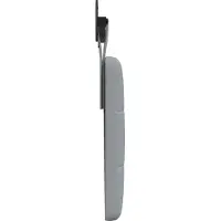 vidaXL Tête de lit suspendue en tissu gris clair