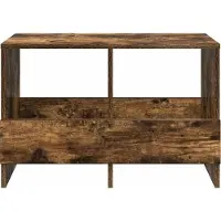 vidaXL Étagère de rangement en bois fumé, 68,5 x 30 x 45 cm