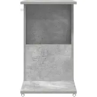 vidaXL Table d'appoint Gris béton 40 x 35 x 60 cm Bois d'ingénierie