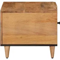 vidaXL Table basse nature 80 x 50 x 40 cm bois massif mangue