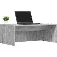 vidaXL Table murale, panneau de particules imitation bois gris Sonoma, 80 x 45 x 30 cm