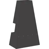 vidaXL – Brasero noir, 60 x 35 x 100 cm, en acier résistant aux intempéries