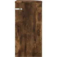 vidaXL Table d'appoint Chêne fumé 29,6 x 29,6 x 60 cm