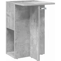 vidaXL Table d'appoint Gris béton 35 x 40 x 55 cm Bois d'ingénierie
