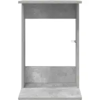 vidaXL Table d'appoint Gris béton 40 x 38 x 62,5 cm Bois d'ingénierie