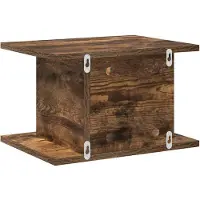 vidaXL Table de chevet Chêne fumé 40 x 30 x 25 cm Bois d'ingénierie