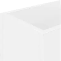 vidaXL Porte-Parapluie Blanc 40 X 20 X 55,5 Cm Bois D'ingénierie