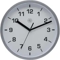NXt - 7321ZI - Horloge Murale - 20cm - argent - Easy Small