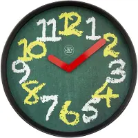 NXt - 7365GN - Horloge Murale - 30cm - noir - Chalkboard
