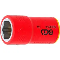 Bgs Douille VDE à six pans | Emmanchement carré de 10 mm (3/8") | SW 14 mm
