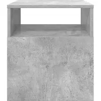 vidaXL Table d'appoint Gris béton 40,5 x 40 x 45 cm Bois d'ingénierie