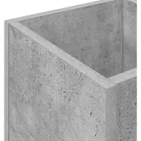 vidaXL Porte-Parapluie Avec Stockage Gris Béton 25 X 24.5 X 64.5 Cm