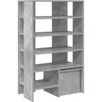 vidaXL Cabinet à chaussures 2 pcs Gris béton Bois d'ingénierie